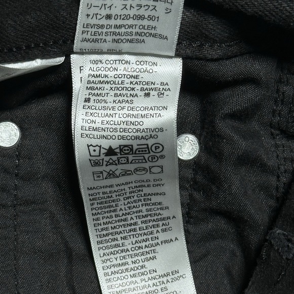 Levi's SilverTab 94 Baggy Black Jeans‎ Women's Size 25 Distressed Grunge - Picture 6 of 16